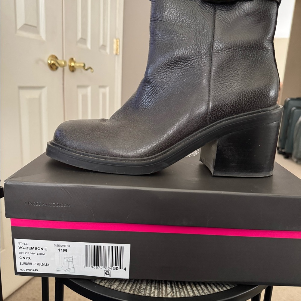 Vince Camuto Women's Onyx Leather Boots